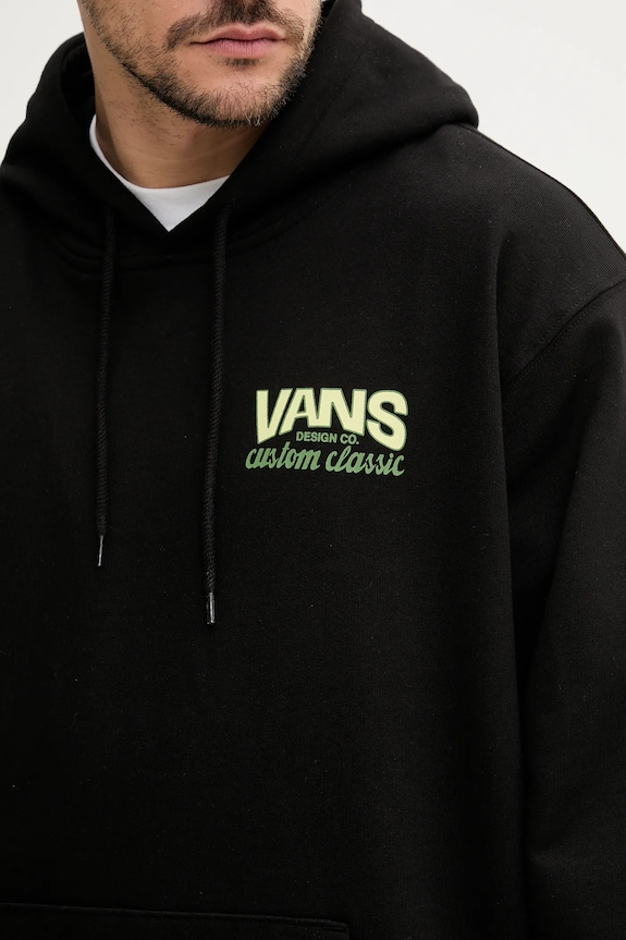 Pamučna dukserica Vans crna VN000NHRBLK1