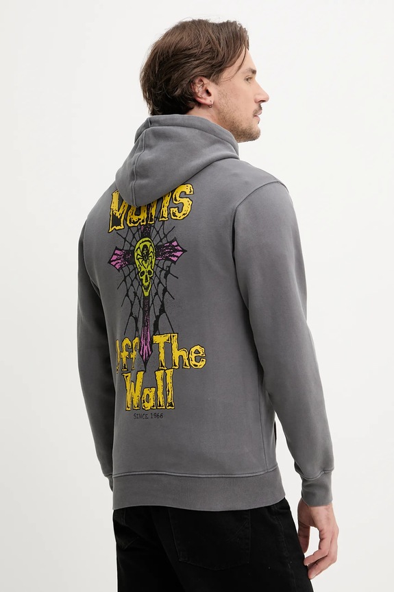Bavlněná mikina Vans šedá VN000NWP1O71