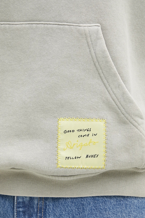 Хлопковая кофта Axel Arigato Patch Washed Hoodie зелёный A2993002