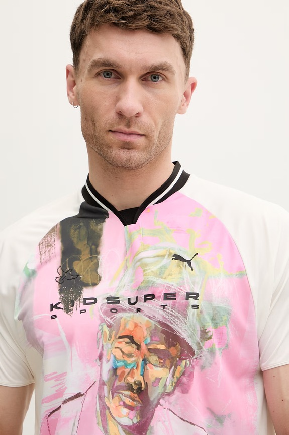 Puma t-shirt PUMA x KIDSUPER Graphic Jersey rózsaszín 629512