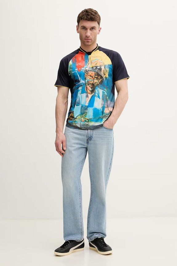 Puma tricou PUMA x KIDSUPER Graphic Jersey 629512 bleumarin SS25