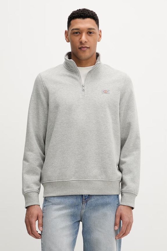 Mikina Dickies Oakport Quarter Zip Heather Grey směs šedá DK0A4XD4HG01