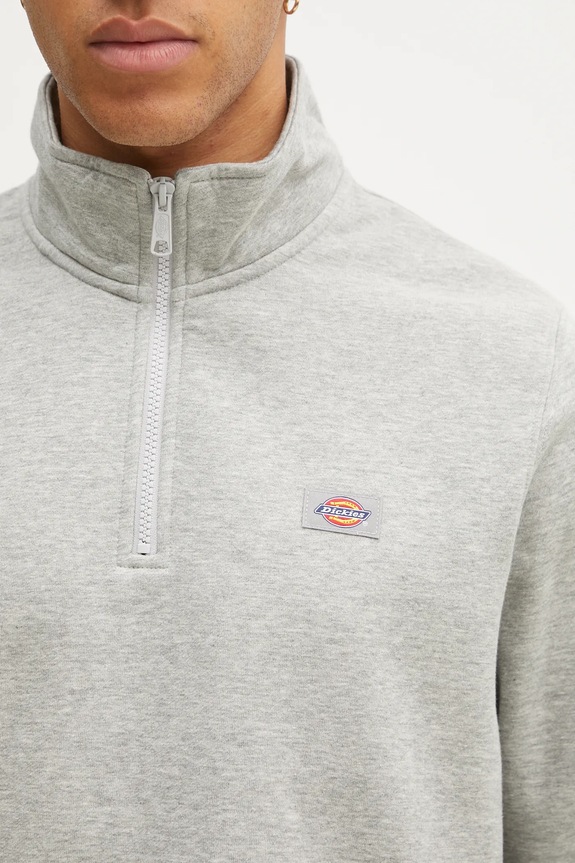 Dickies bluza Oakport Quarter Zip Heather Grey gri DK0A4XD4HG01