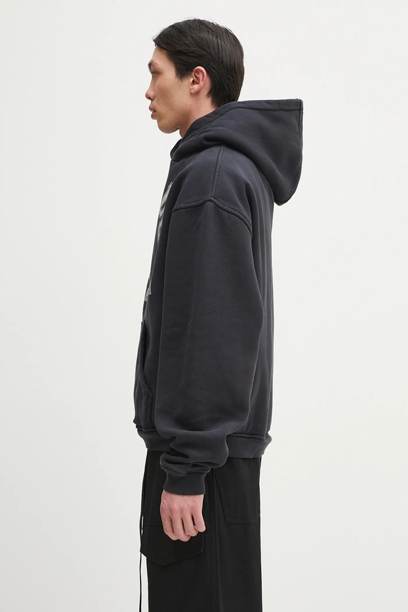 RHUDE cotton sweatshirt French Riviera RHPS25HO04012 black SS25