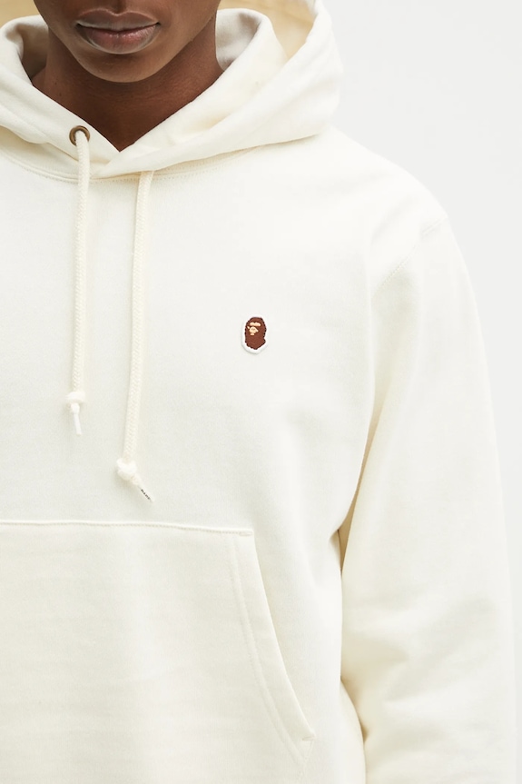 A Bathing Ape cotton sweatshirt One Point Pullover beige 1K80214005