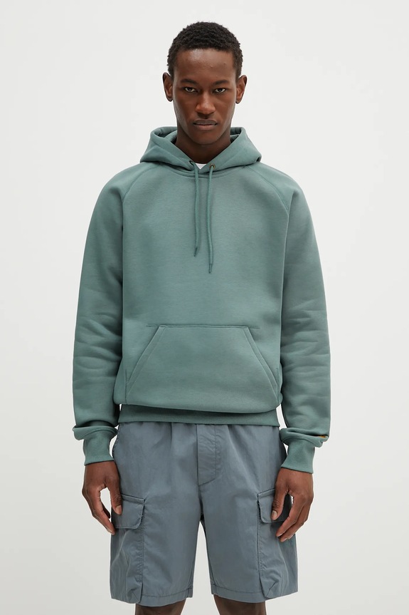 Carhartt WIP sweatshirt Hooded Chase Sweat other green I033661.2N0XX