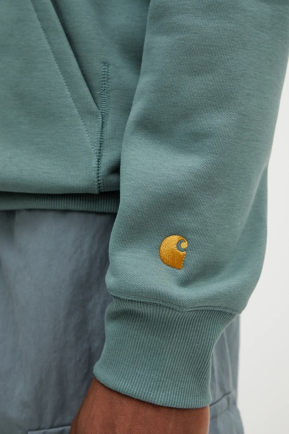 Carhartt WIP sweatshirt Hooded Chase Sweat green I033661.2N0XX