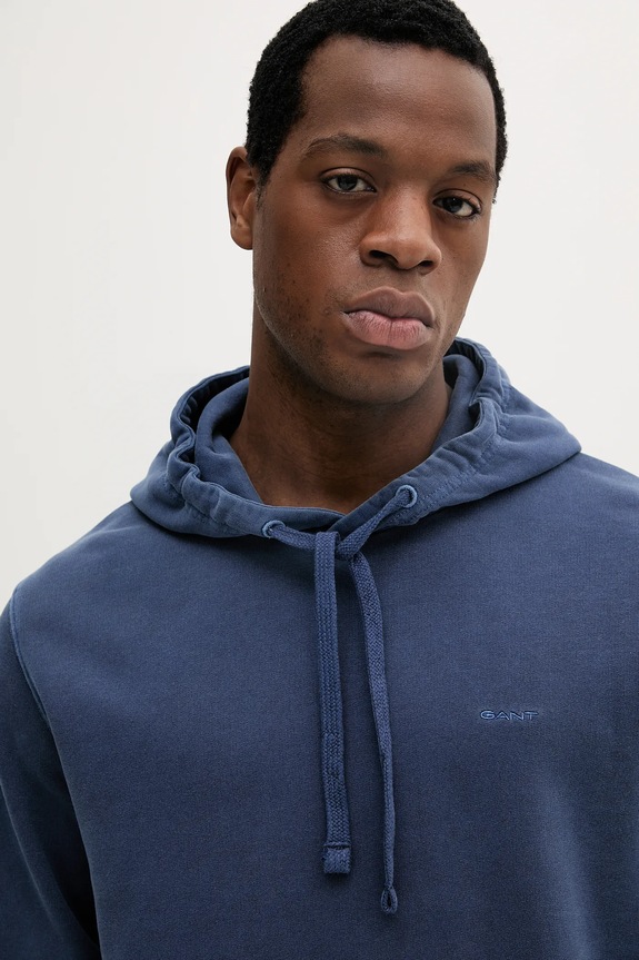 Βαμβακερή μπλούζα Gant σκούρο μπλε 2067035