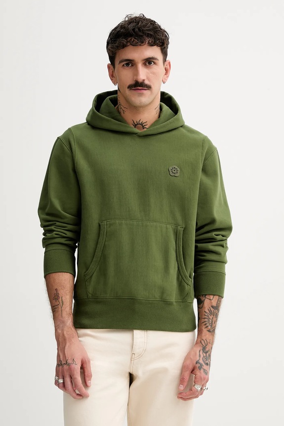 Kenzo hanorac de bumbac Boke Flower 2.0 uni verde FF55SW2554MC.50