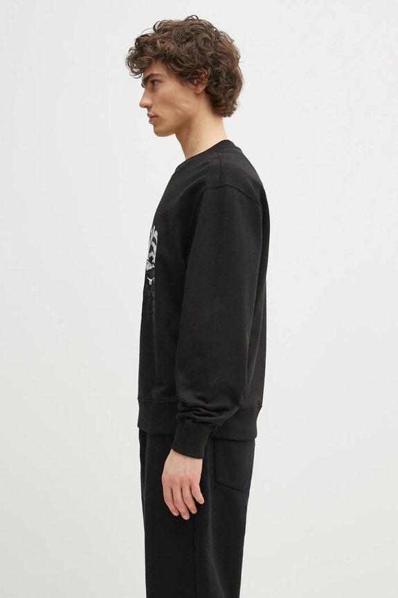Памучен суичър Kenzo FF55SW2634MF.99J черен SS25