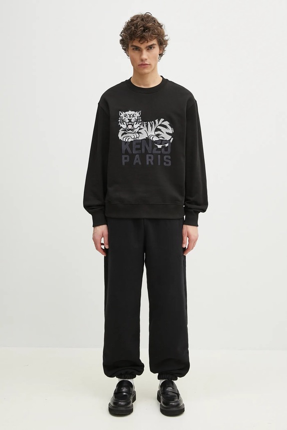 Памучен суичър Kenzo FF55SW2634MF.99J черен