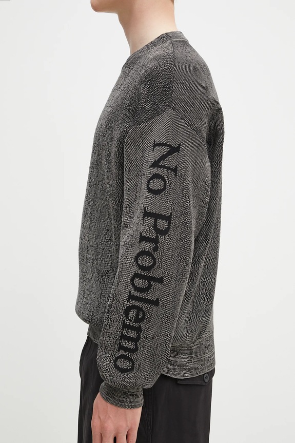 Свитер No Problemo Alien-O Glitch Knit Crew Neck чёрный NP2001903
