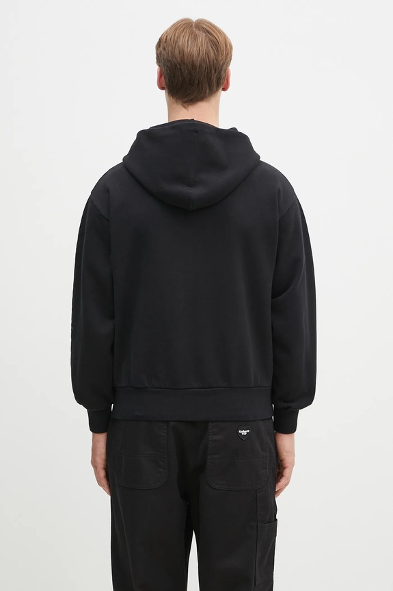 Oblečenie Bavlnená mikina No Problemo Alien-O Zip Through Hoodie NP2003003 čierna