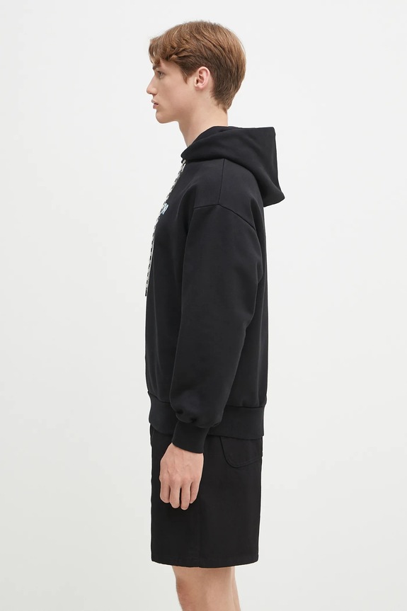 No Problemo hanorac de bumbac Try Again Hoodie NP2001103 negru SS25