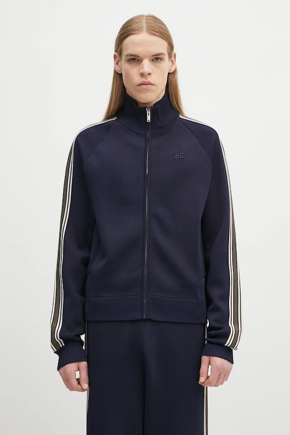 Wales Bonner sweatshirt Tide Track other navy US25KN34.KN05.599