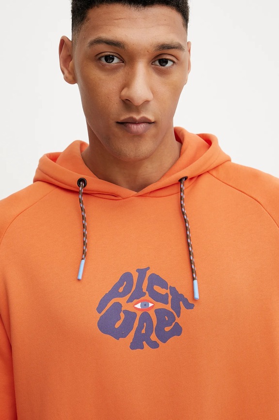 Pamučna dukserica Picture Thru Eye narančasta MSW0467