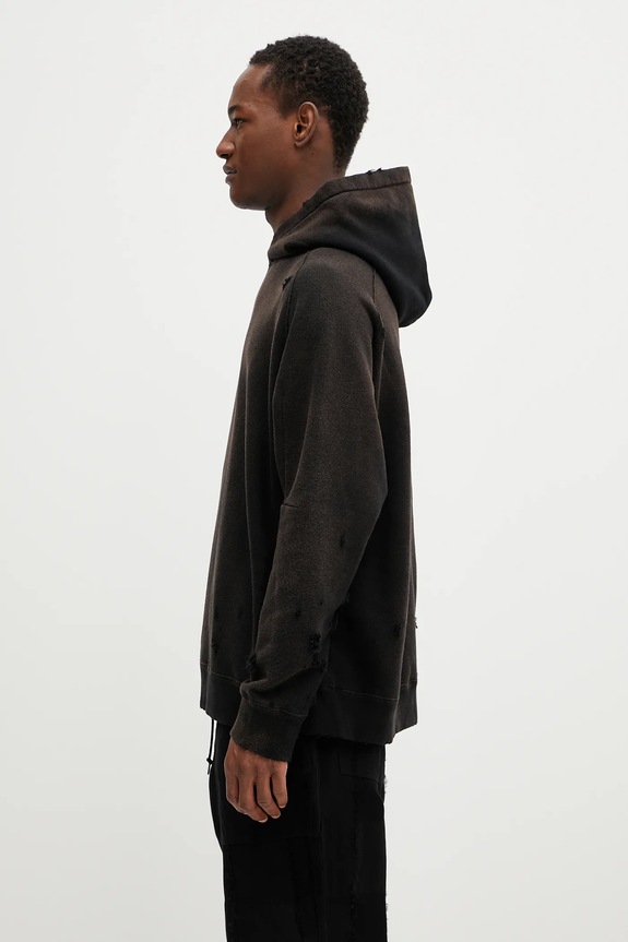 Needles cotton sweatshirt Darts Sweat QV367 black SS25