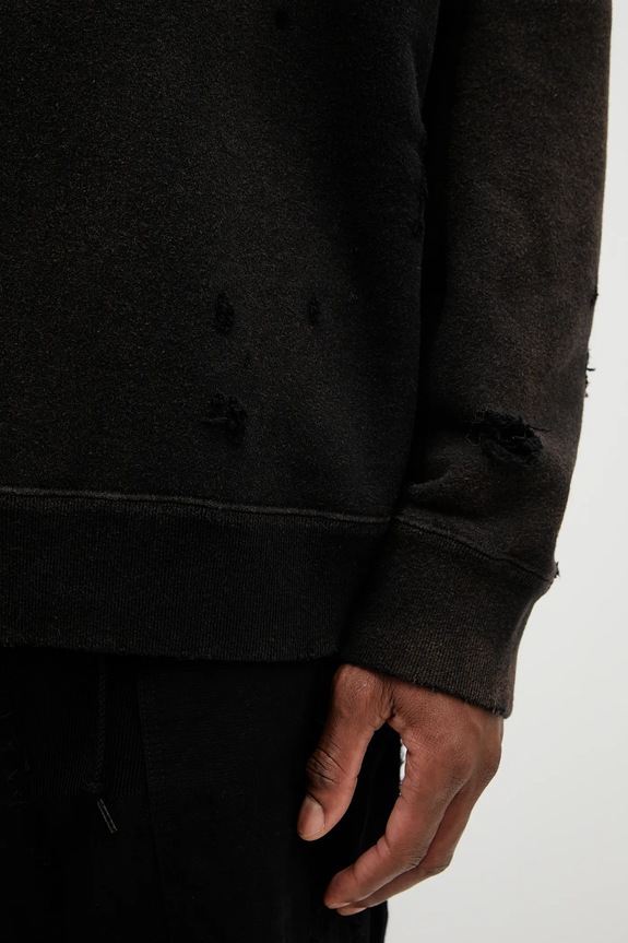 Needles cotton sweatshirt Darts Sweat black QV367