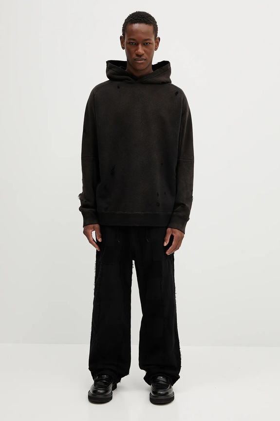 Needles cotton sweatshirt Darts Sweat QV367 black