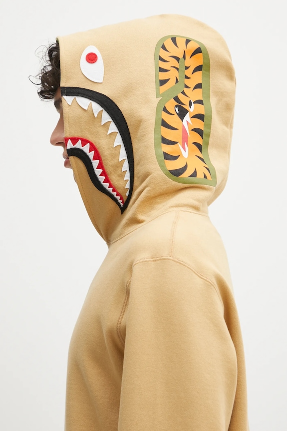 A Bathing Ape felpa in cotone Abc Camo Shark Pullover 1L30114009