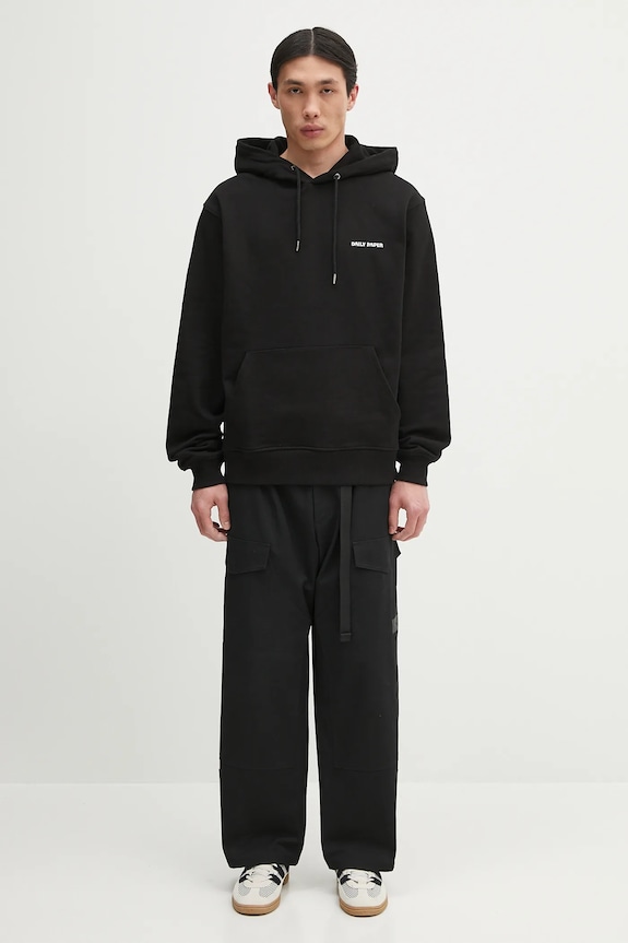 Daily Paper hanorac de bumbac Dias Hoodie 2422068 negru
