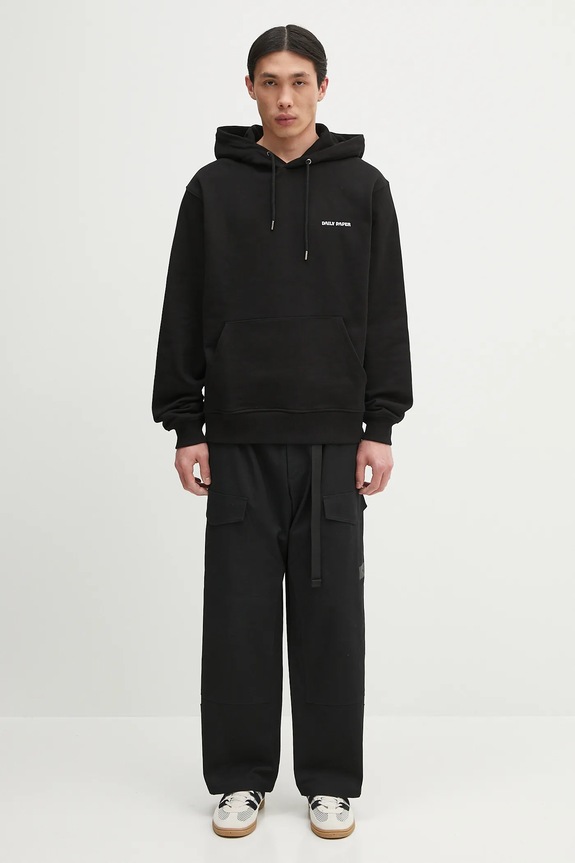 Daily Paper cotton sweatshirt Dias Hoodie 2422068 black