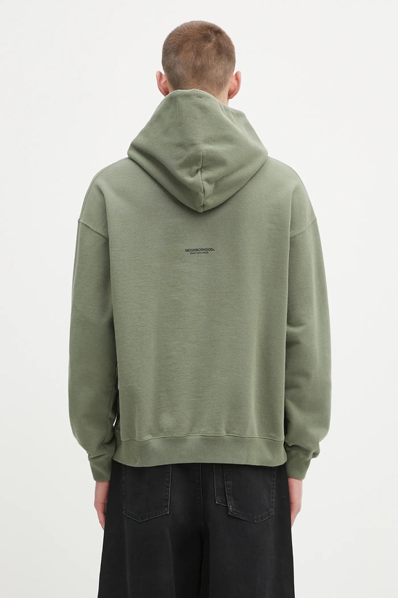 Oblečení Bavlněná mikina NEIGHBORHOOD Classic Sweat Hoodie Ls 242FPNH.CSM02 zelená