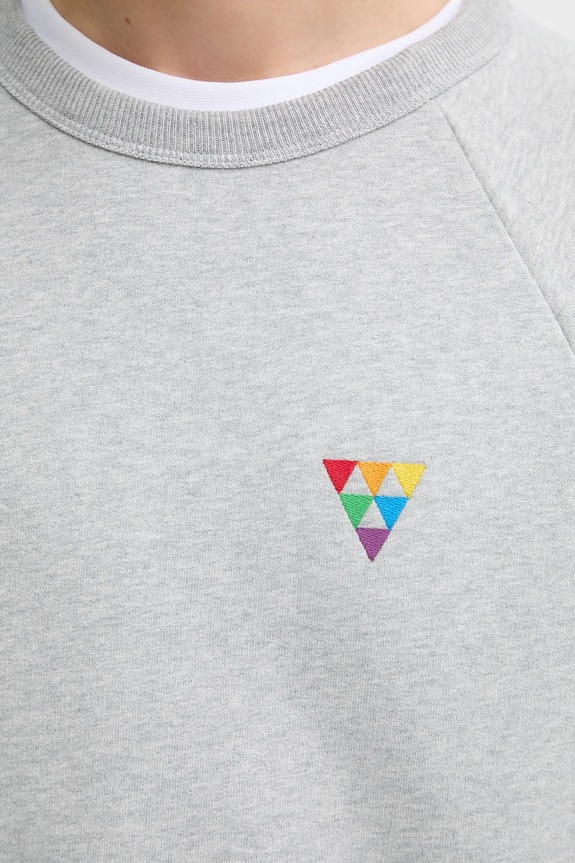 Levi's bluza bawełniana PRIDE RELAXED CREW 002FC szary