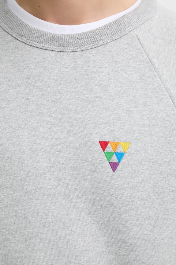 Levi's bluza bawełniana PRIDE RELAXED CREW 002FC szary