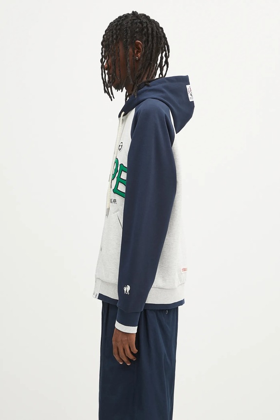 Mikina AAPE Main Zip Up AAPSWMC323XAO šedá SS25