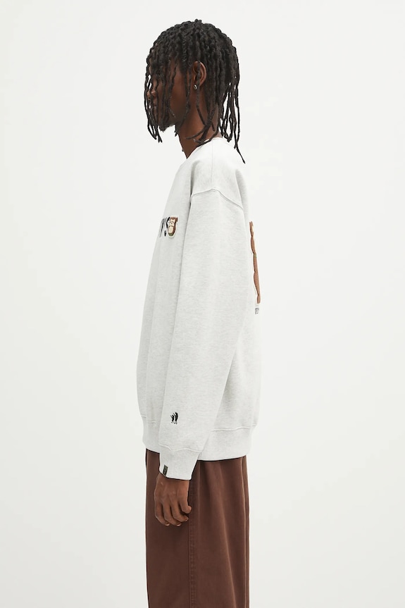 Кофта AAPE Aaper Crew Neck AAPSWMB379XAN сірий SS25