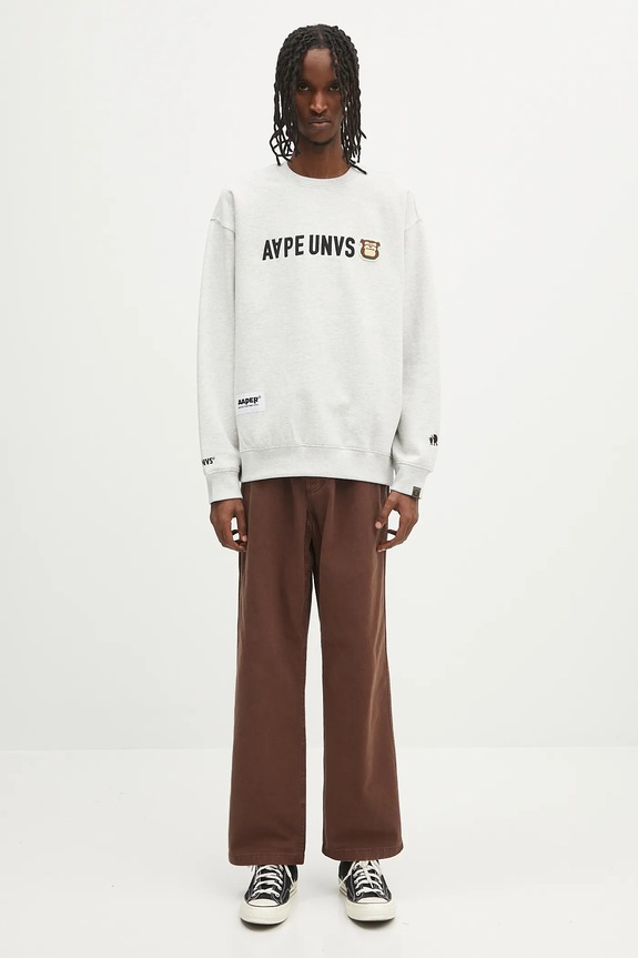 Кофта AAPE Aaper Crew Neck AAPSWMB379XAN сірий