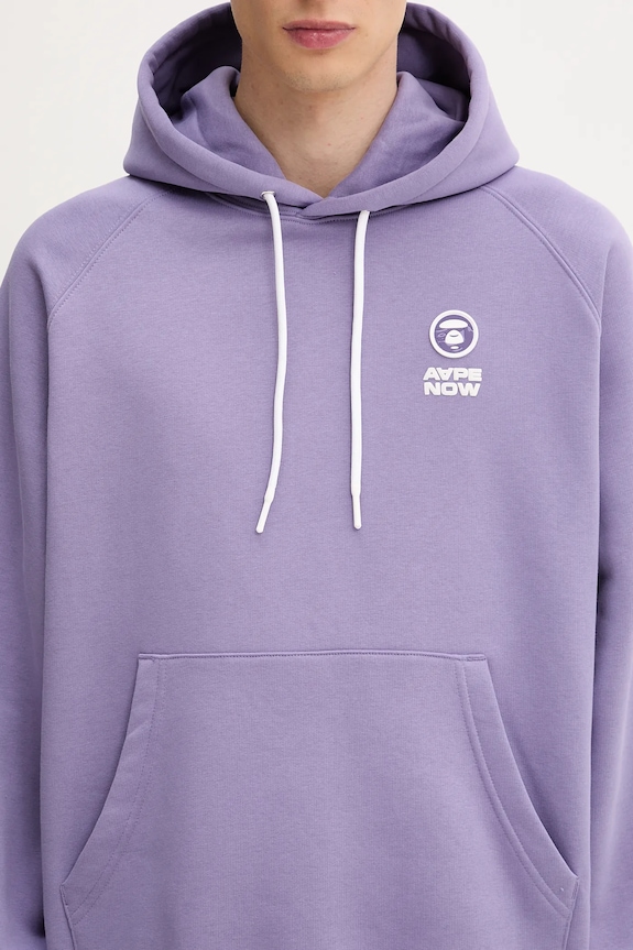 Суичър AAPE Now виолетов AAPSWMB324XXN