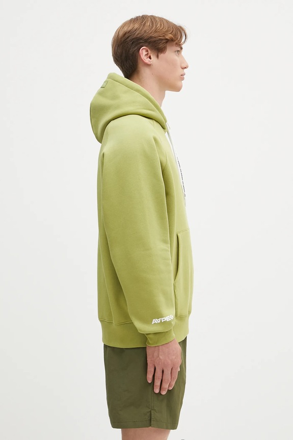 AAPE bluză Now verde AAPSWMB324XXN