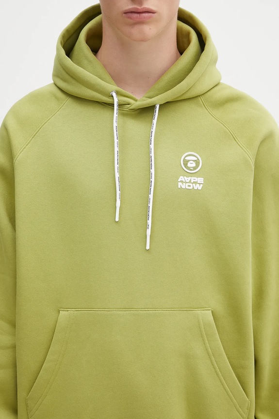 AAPE bluză Now AAPSWMB324XXN verde