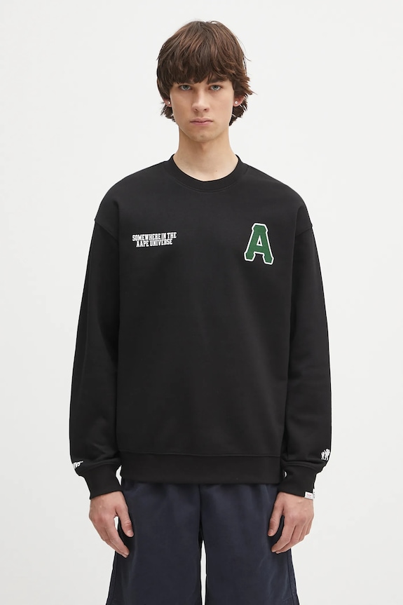 Кофта AAPE Basic Crew Neck остальные чёрный AAPSWMB336XXN