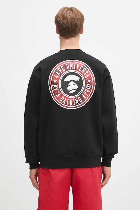 Одежда Кофта AAPE Basic Crew Neck AAPSWMB337XXN чёрный