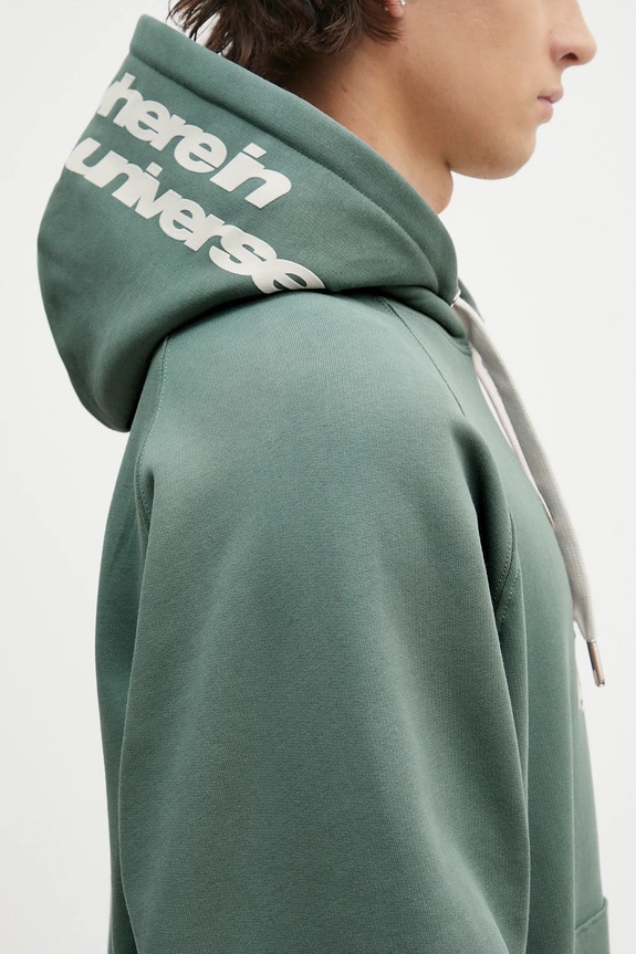 Dukserica AAPE Main AAPSWMB357XXN zelena
