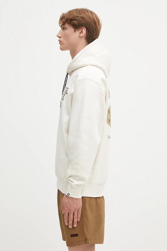 Dukserica AAPE Basic AAPSWMB342XAN bež SS25