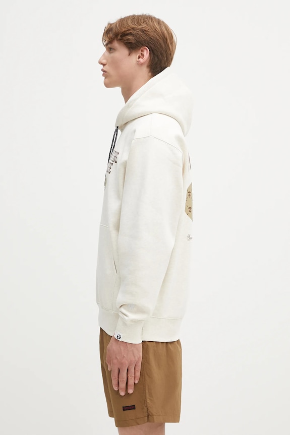Dukserica AAPE Basic AAPSWMB342XAN bež SS25