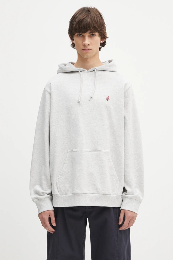 Gramicci bluza bawełniana One Point Hooded Sweatshirt bawełna szary G307.FT