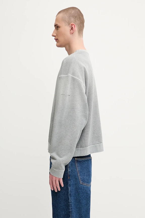 Памучен суичър 1017 ALYX 9SM Garment dye boxy crewneck AAMSW0243FA01 сив SS25