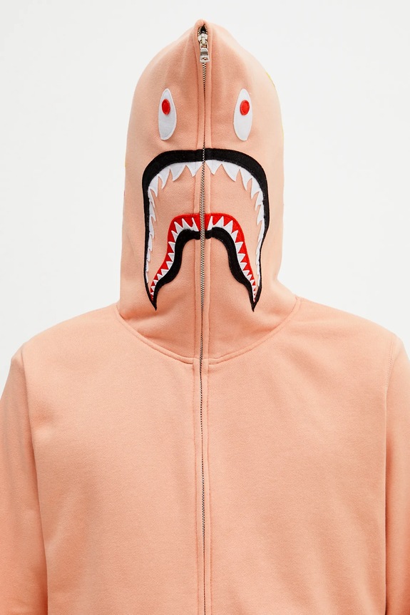 A Bathing Ape cotton sweatshirt 2nd shark orange 1K70115006