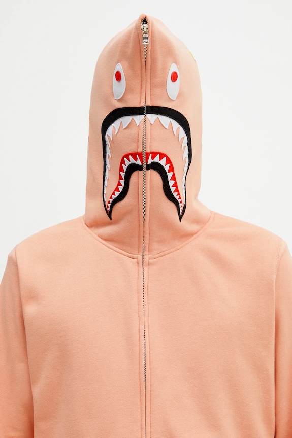 A Bathing Ape cotton sweatshirt 2nd shark orange 1K70115006