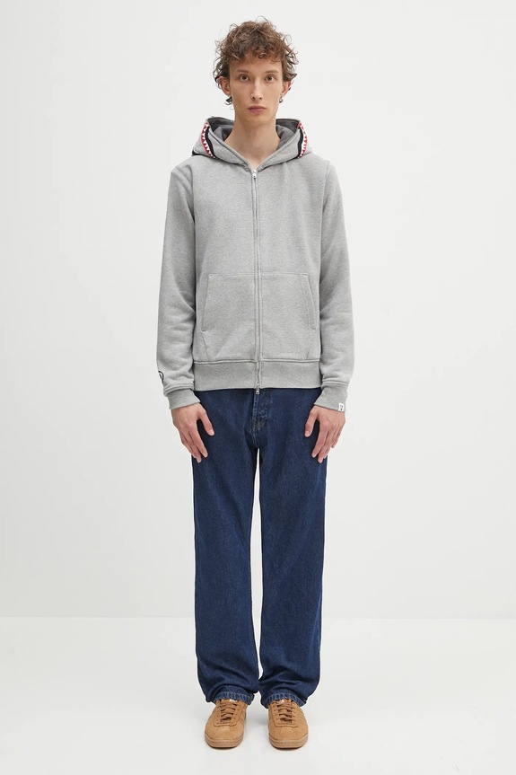 A Bathing Ape cotton sweatshirt 2nd shark 1K70115006 gray