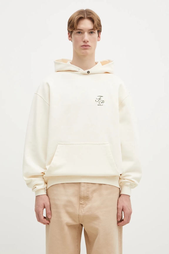 Bavlněná mikina Filling Pieces 80699849936 béžová