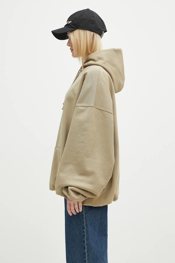 Кофта VETEMENTS Oval Logo Cropped Boxy бежевый UA66HD600T