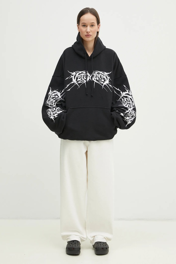 VETEMENTS sweatshirt Death Metal Cropped Boxy UA66HD620BW