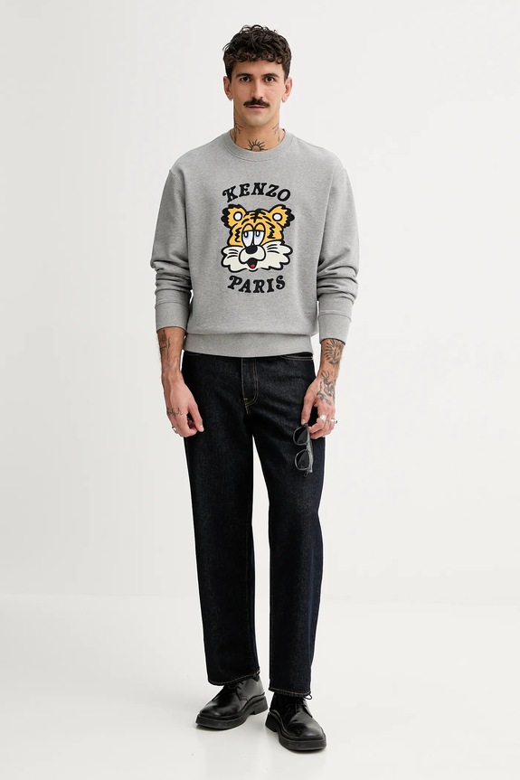 Kenzo bluza bawełniana x Verdy FF58SW2394MF.94 szary SS25