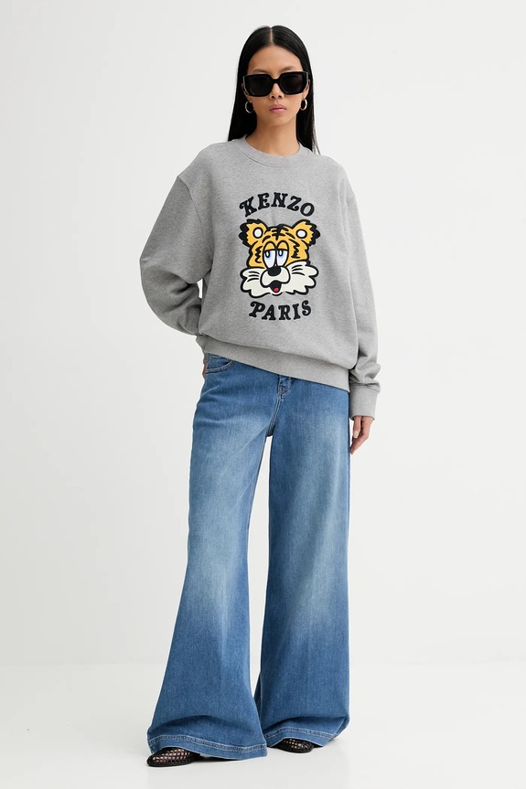 Odzież Kenzo bluza bawełniana x Verdy FF58SW2394MF.94 szary